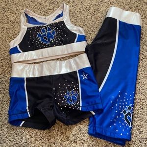 CHEER ATHLETICS PRACTICEWEAR YS 3 PC SET